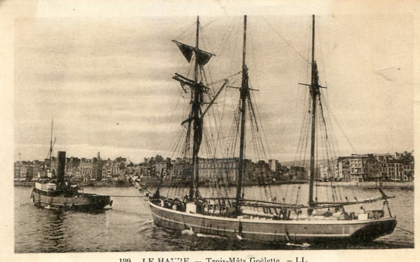Trois-mâts goëlette