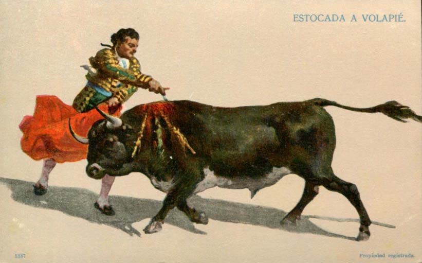 Estocada a volapié