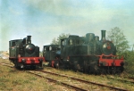 3 locomotives en gare de Burnhaupt