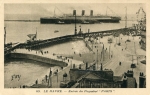 Le Havre, entrée du paquebot