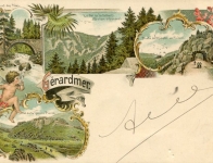 2 - Cartes avec vues de Gérardmer et autres communes