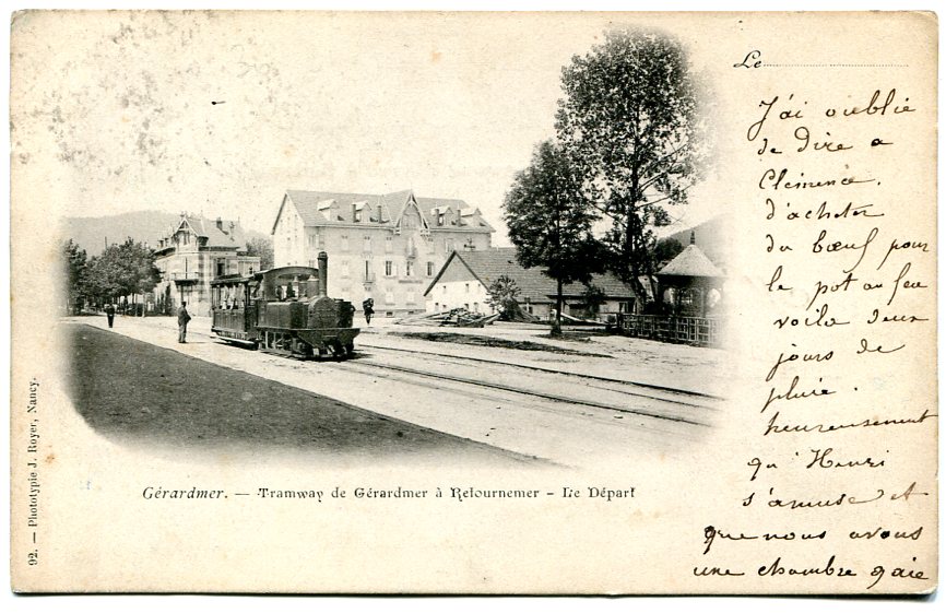 Gérardmer - Le départ