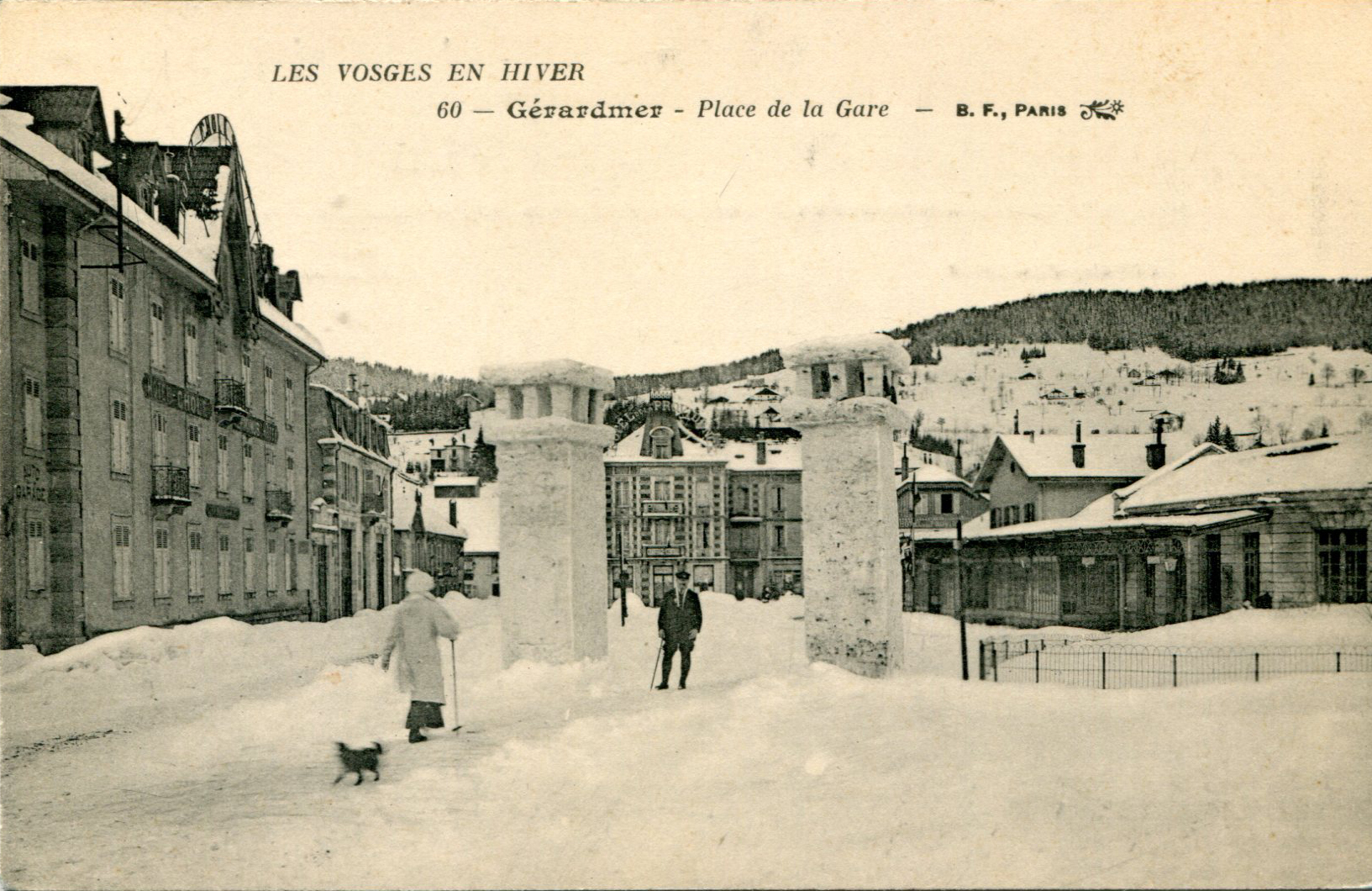Porte de neige Place de la Gare