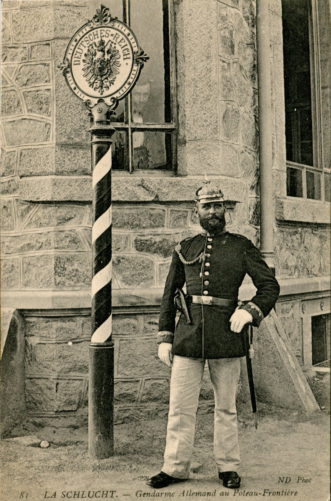 Gendarme allemand à la frontière