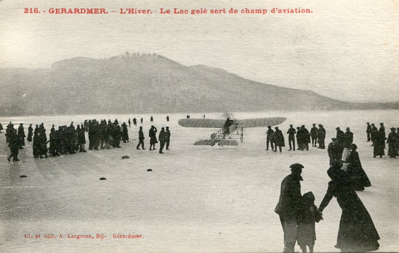 Le Lac gelé, champ d'aviation