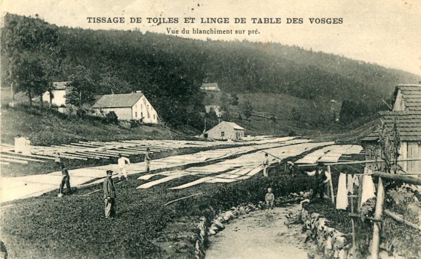 Blanchissage de la toile