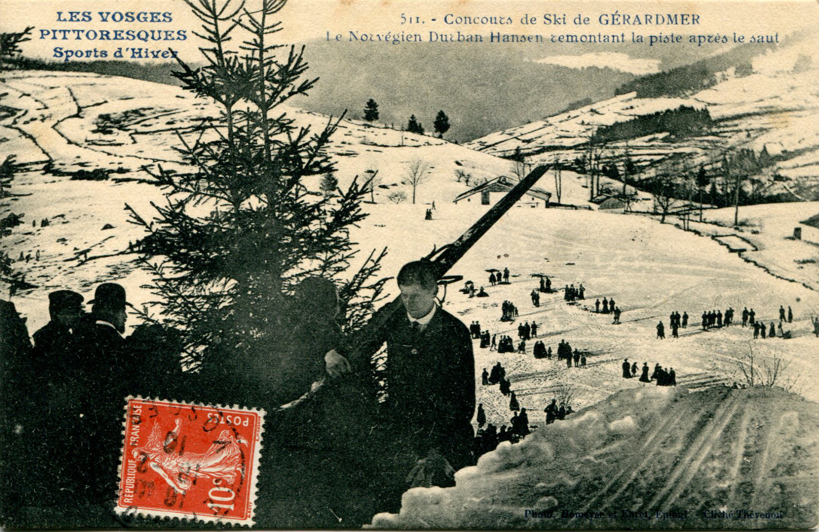 Durban Hansen remontant la piste