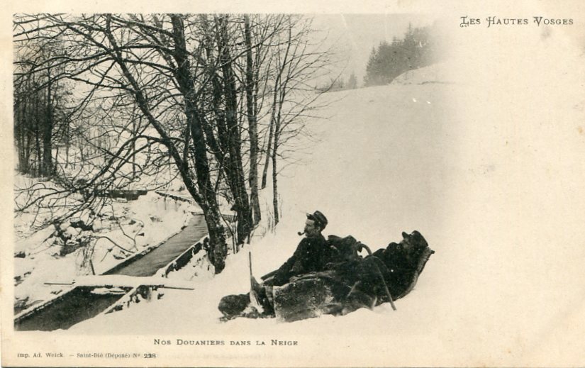 Douaniers dans la neige