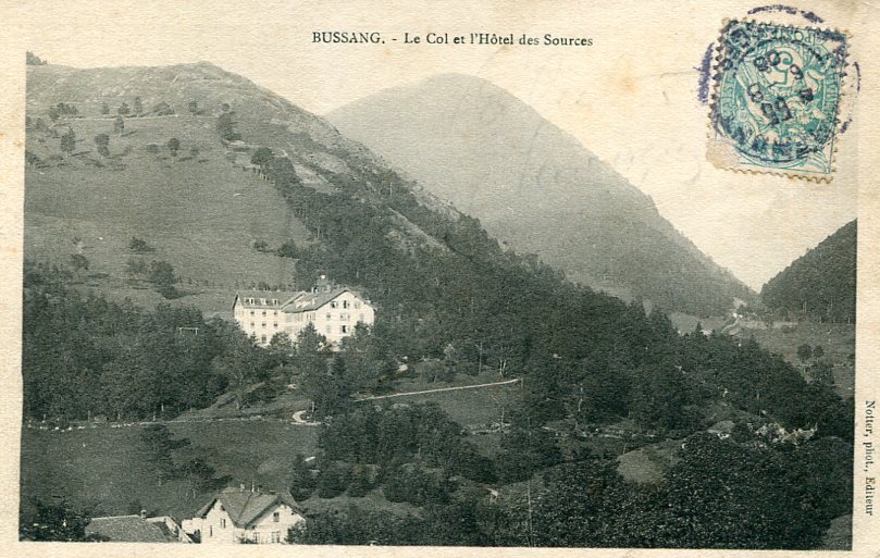 Le Col et l'Hôtel des Sources