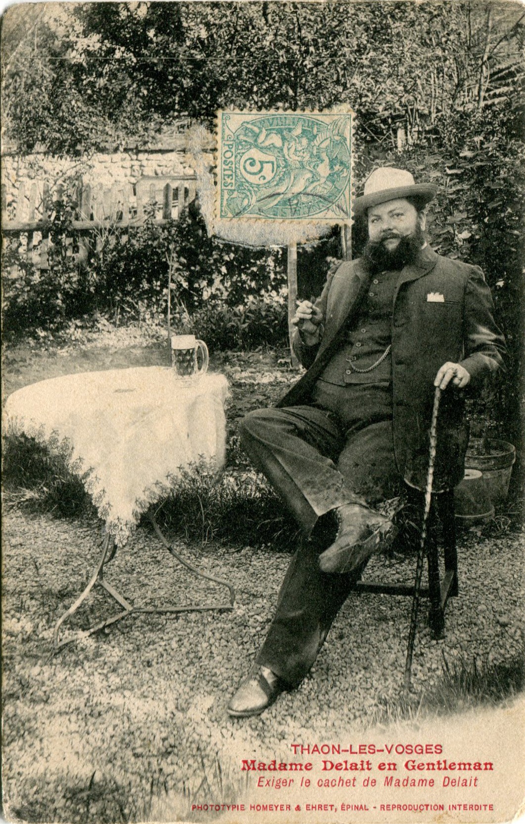 Mme Delait en gentleman