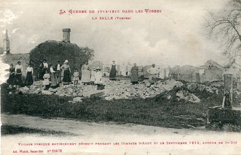 Destruction de La Salle en 1914