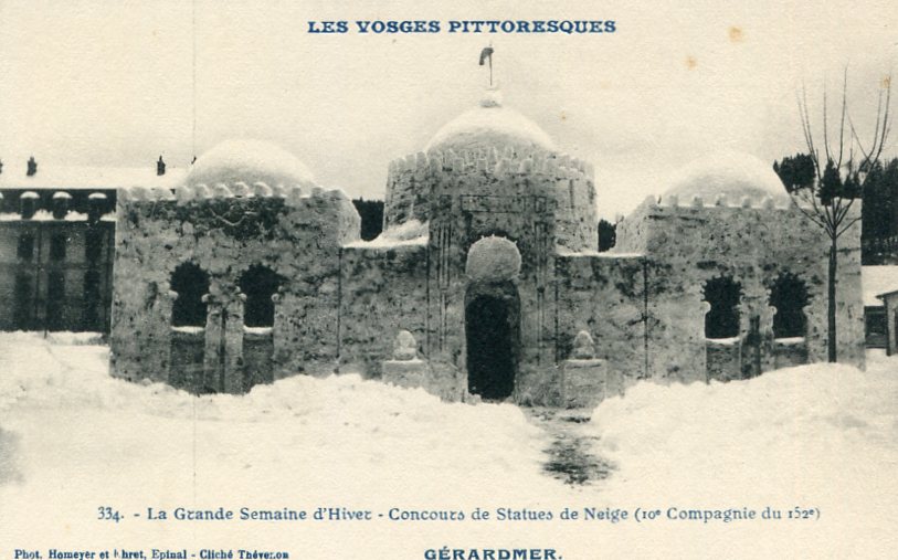 Concours de statues de neige