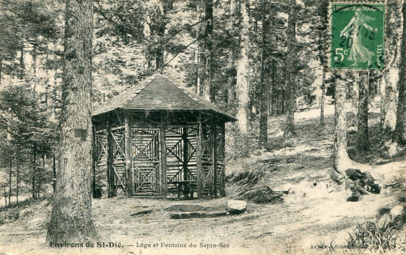 Loge et fontaine