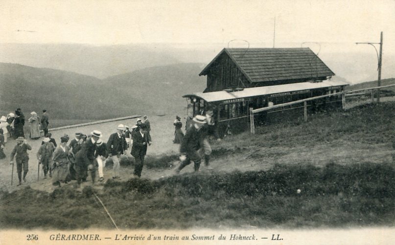 Arrivée d'un train au Hohneck