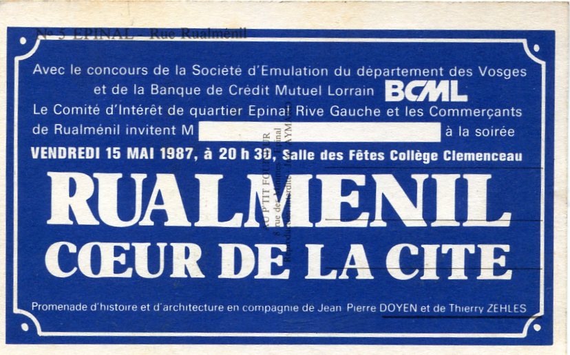 "Rualménil, cœur de la cité"