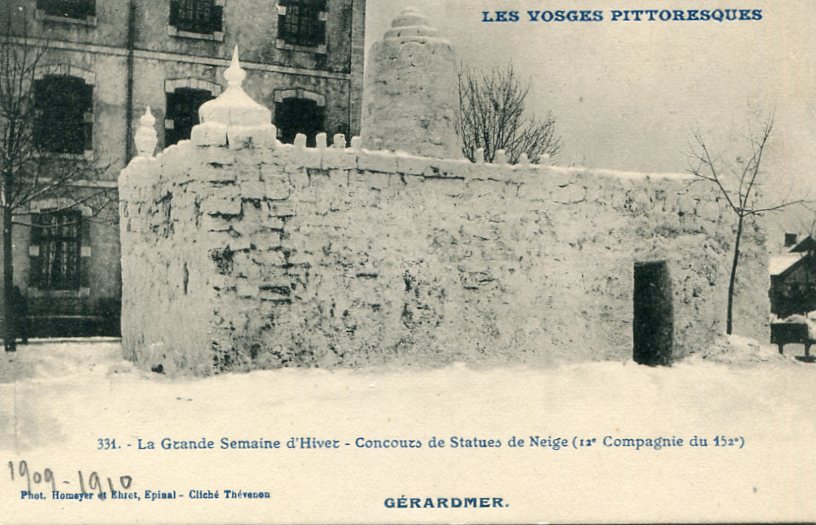 Concours de statues de neige