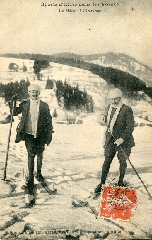 Skieurs à Gérardmer