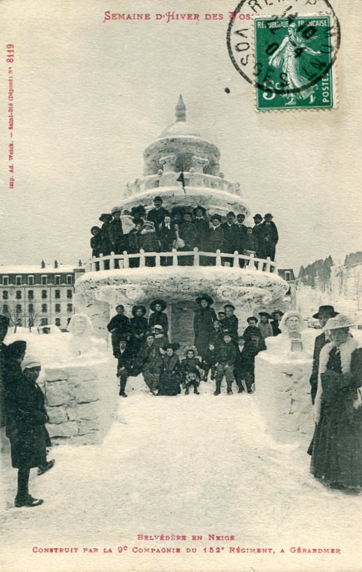 Belvédère en neige