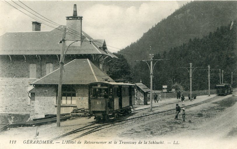 Hôtel de Retournemer et  tramway du Hohneck