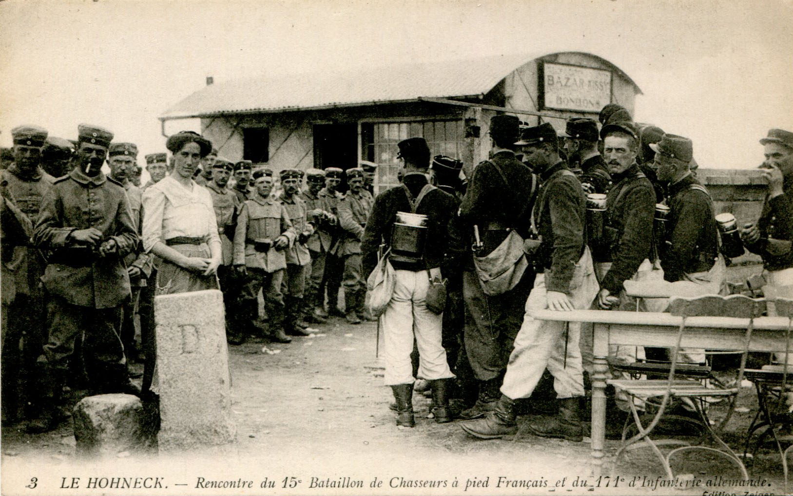 Rencontre de militaires français et allemands