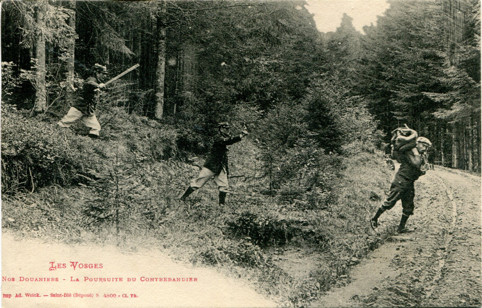 Poursuite d'un contrebandier