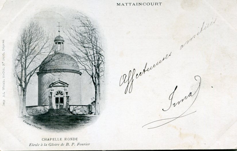 Chapelle élevée à la gloire de B. P. Fourier