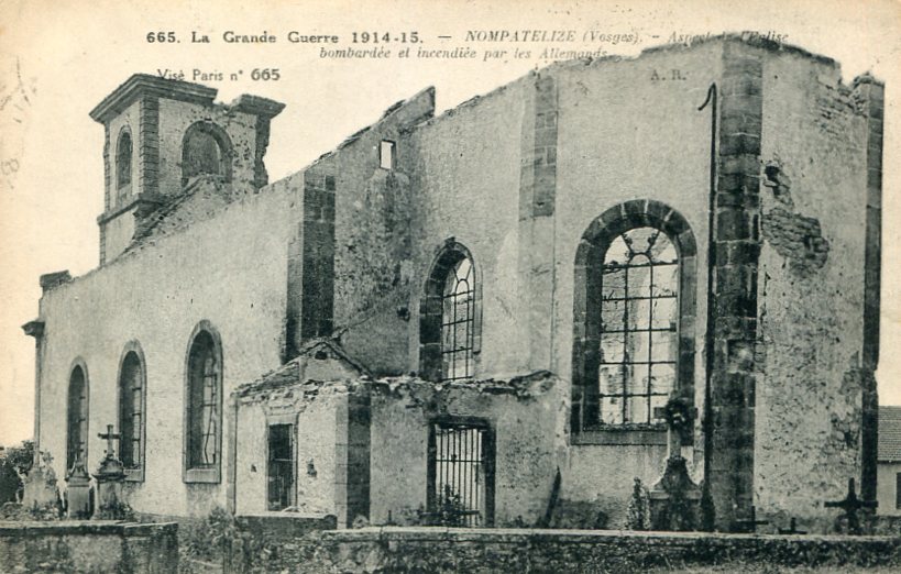 L'Église bombardée