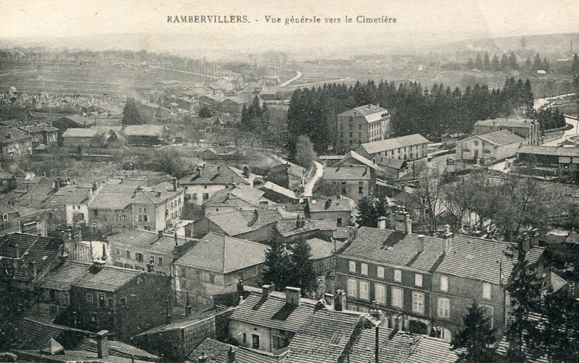 Vue générale vers le cimetière