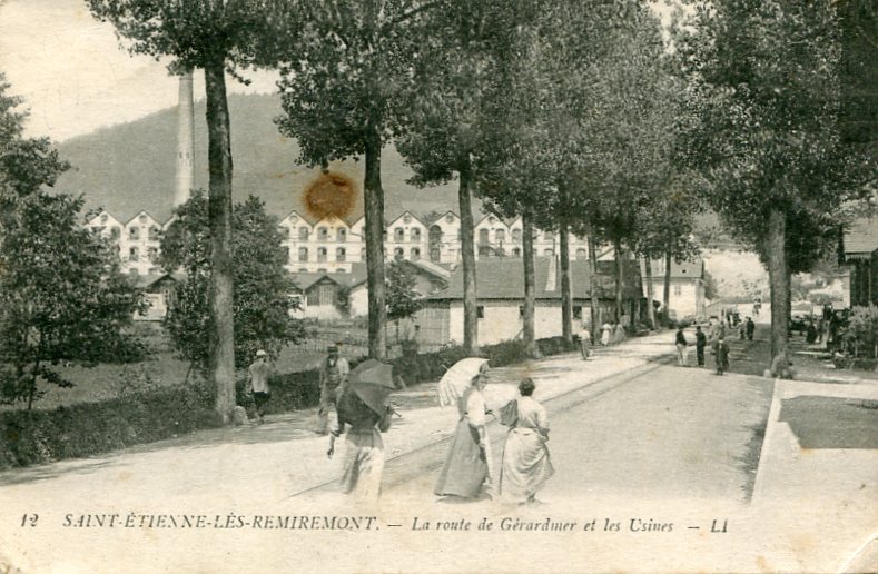 Route de Gérardmer et les usines