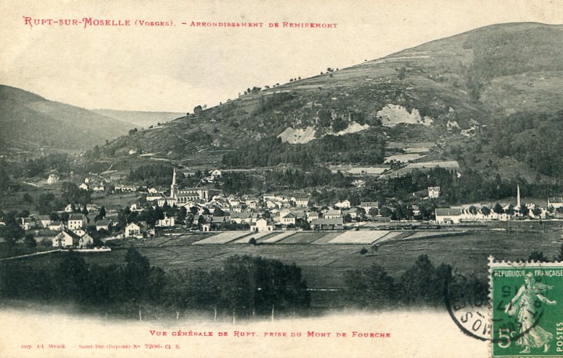 Vue prise du Mont de Fourche