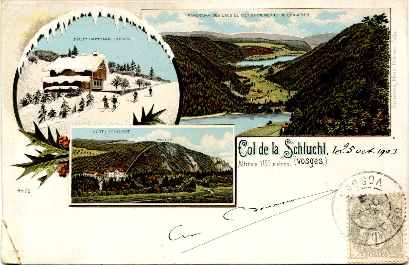 Chalet Hartmann, Panorama des lacs de Retournemer et Longemer